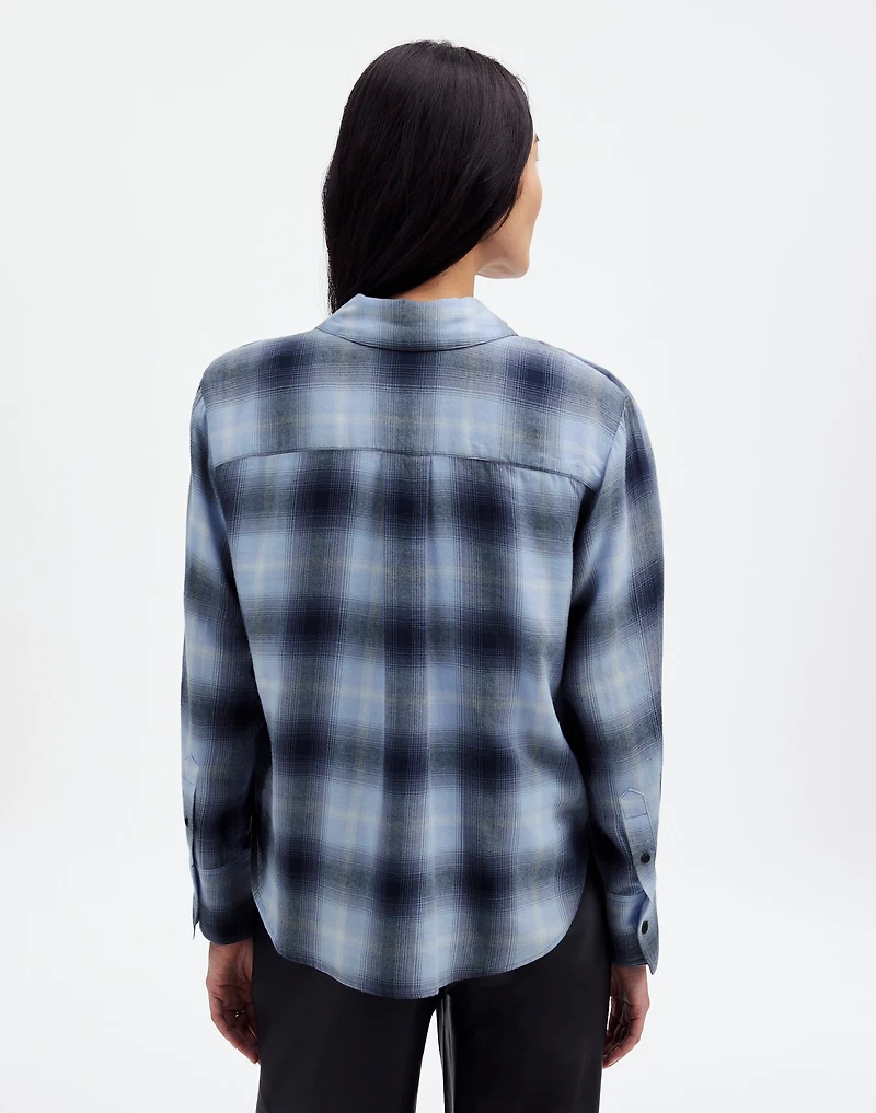 Easy Y-Neck Button-Up Shirt | Madewell