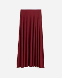 Jersey Asymmetric-Seam Midi Skirt | Madewell
