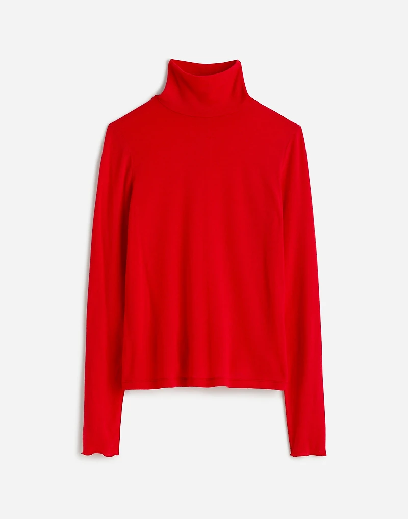 Wool-Blend Turtleneck Long-Sleeve Tee | Madewell