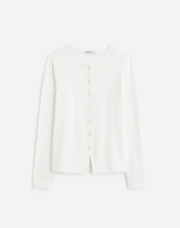 Ribbed Button-Front Cardigan | Madewell