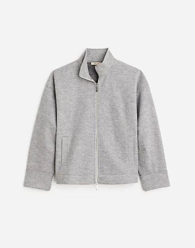 Relaxed Mockneck Knit Jacket | Madewell