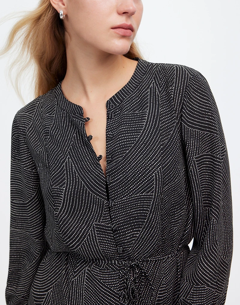 Tie-Waist Midi Dress in Dot | Madewell