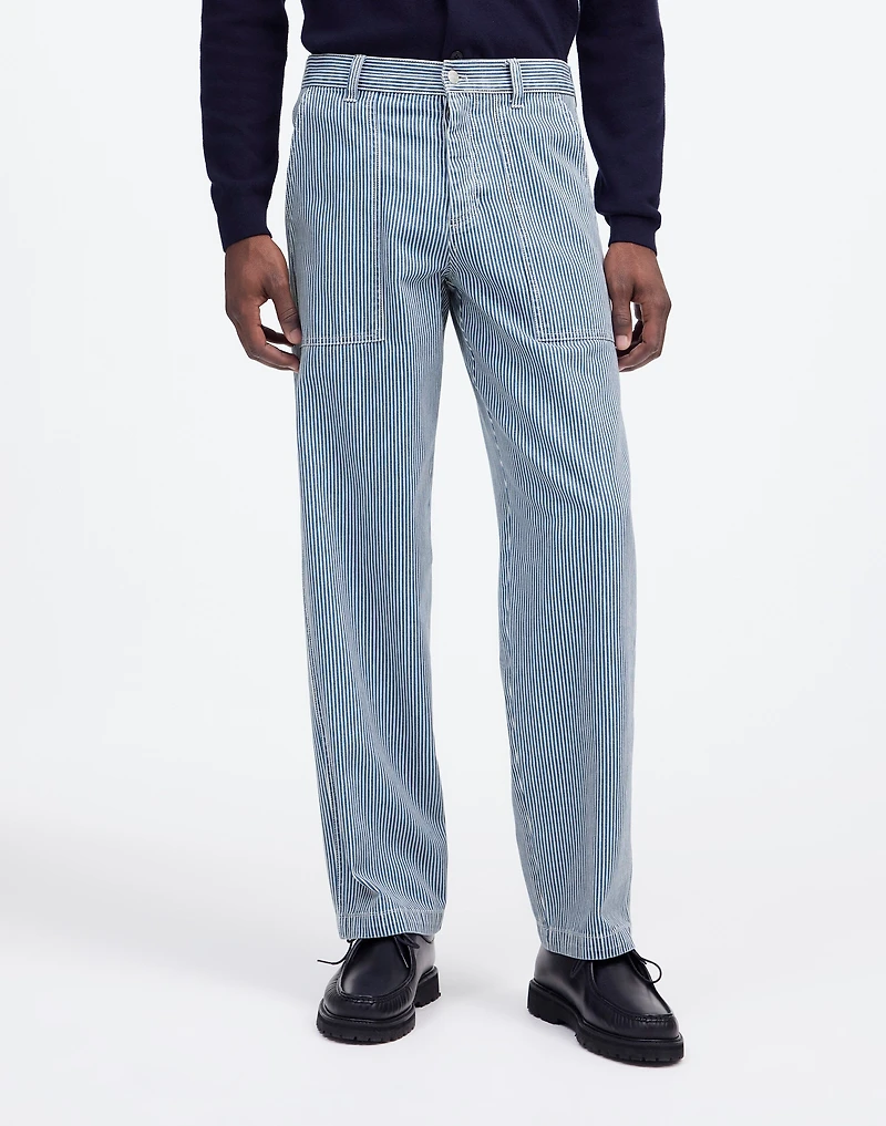 Baggy Surplus Pants Indigo Engineer Stripe | Madewell