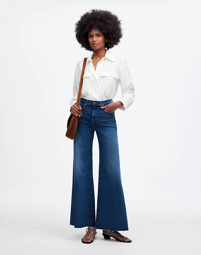 Flared Wide-Leg Crop Jeans | Madewell