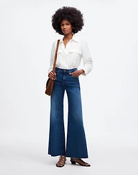 Flared Wide-Leg Crop Jeans | Madewell