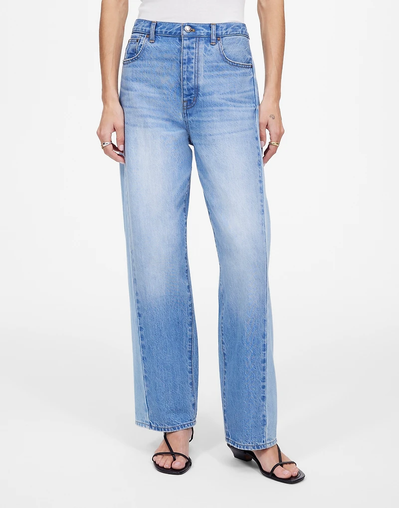 Pieced Barrel-Leg Jeans | Madewell