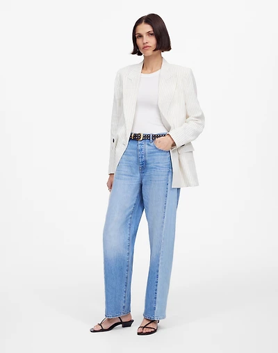Pieced Barrel-Leg Jeans | Madewell