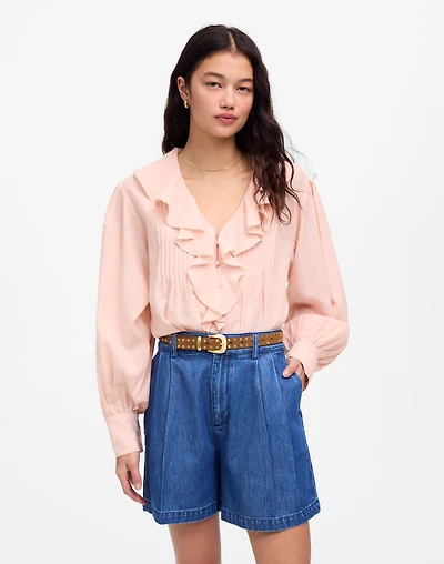 The Harlow Superwide Jean Short: Airy Denim Edition | Madewell