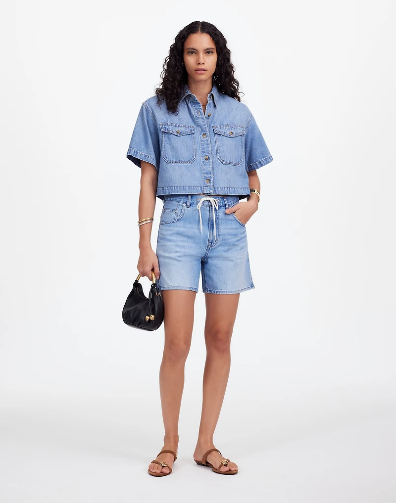 Drawstring Jean Short: Airy Denim Edition | Madewell