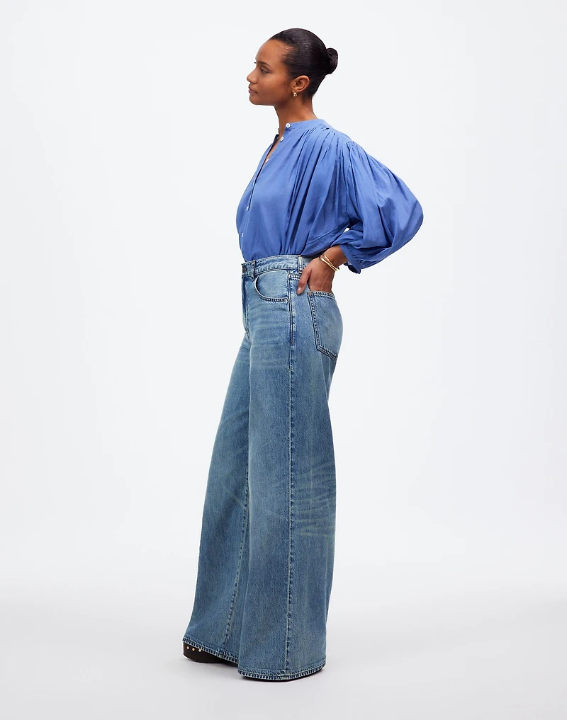 Curvy Superwide-Leg Jeans Billings Wash: Airy Denim Edition | Madewell