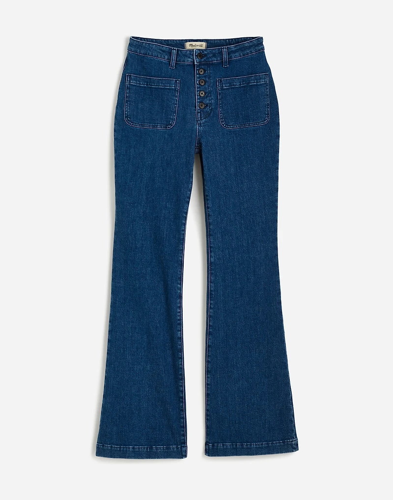 Curvy Flea Market Flare Jeans in Enola Wash | Madewell