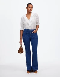 Curvy Flea Market Flare Jeans Enola Wash | Madewell