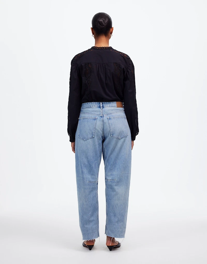 The Curvy Darted Barrel-Leg Jean | Madewell