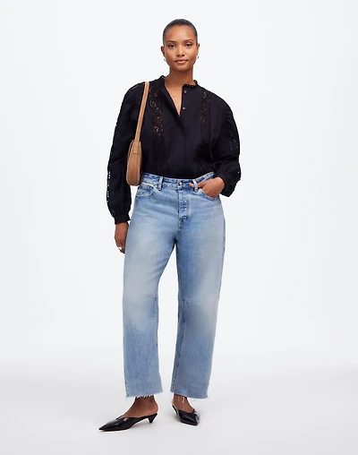 The Curvy Darted Barrel-Leg Jean | Madewell