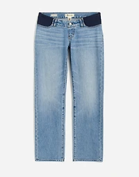 The Maternity Side-Panel Dean Easy Straight Jean: Airy Denim Edition | Madewell