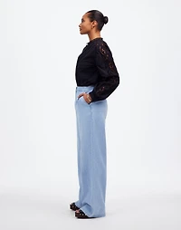 The Curvy Harlow Wide-Leg Denim Trouser Noll Wash: Airy Edition | Madewell