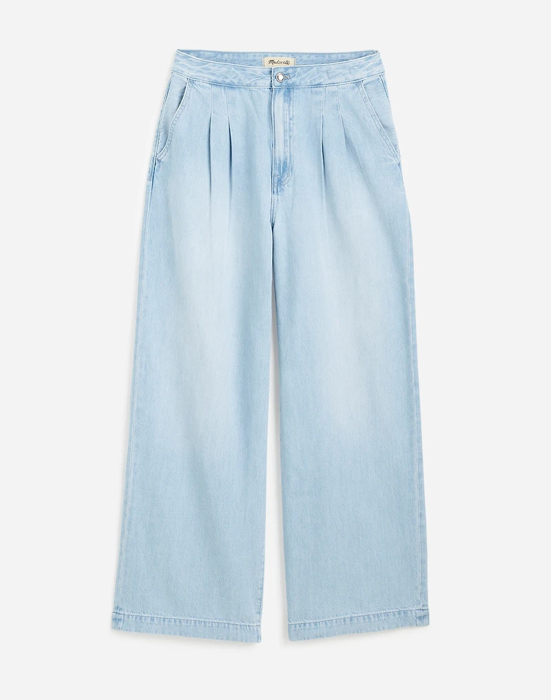 The Curvy Harlow Wide-Leg Denim Trouser Noll Wash: Airy Edition | Madewell