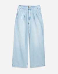 The Curvy Harlow Wide-Leg Denim Trouser Noll Wash: Airy Edition | Madewell