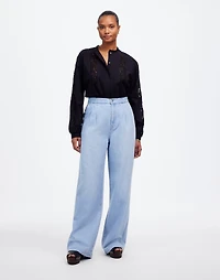 The Curvy Harlow Wide-Leg Denim Trouser Noll Wash: Airy Edition | Madewell