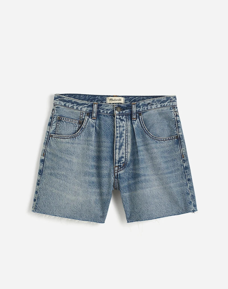 Pleated Low-Slung Denim Shorts: Airy Edition | Madewell