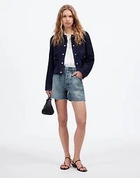 Pleated Low-Slung Denim Shorts: Airy Edition | Madewell