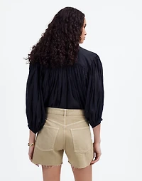 Pleated Low-Slung Denim Shorts: Airy Edition | Madewell
