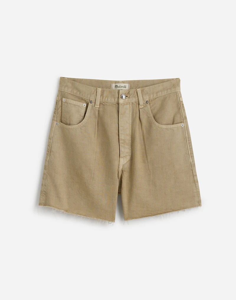 Pleated Low-Slung Denim Shorts: Airy Edition | Madewell