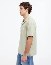 Camp Collar Short-Sleeve Shirt Everyday Twill | Madewell