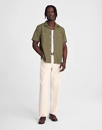 Camp Collar Short-Sleeve Shirt in Everyday Twill | Madewell