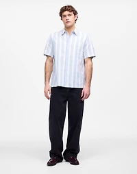 Button-Up Short-Sleeve Shirt Cotton-Linen Blend | Madewell