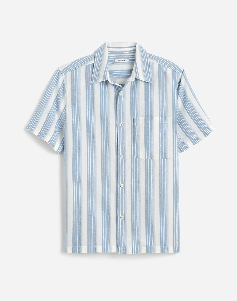 Button-Up Short-Sleeve Shirt Cotton-Linen Blend | Madewell