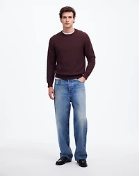 Waffle-Knit Crewneck Sweater | Madewell