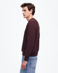 Waffle-Knit Crewneck Sweater | Madewell