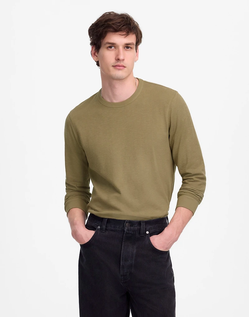 Heavyweight Slub Cotton Long-Sleeve Tee | Madewell
