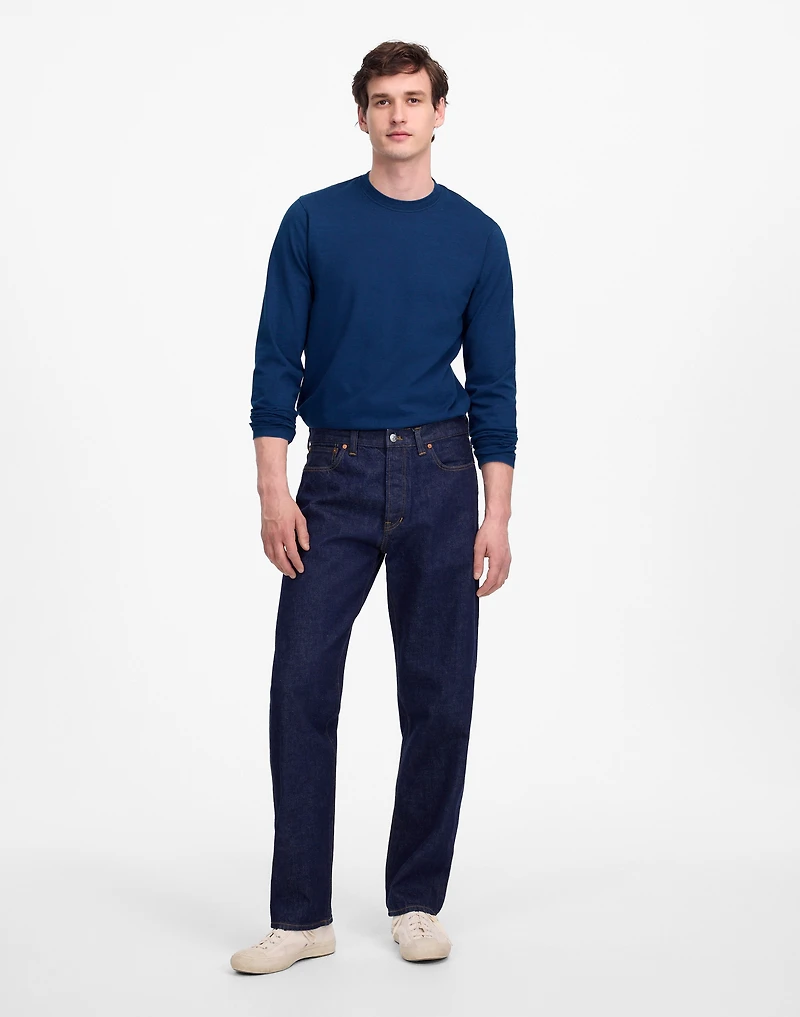 The Indigo-Dyed Long-Sleeve Vintage Tee | Madewell