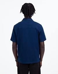 Indigo-Dyed Camp Collar Shirt | Madewell