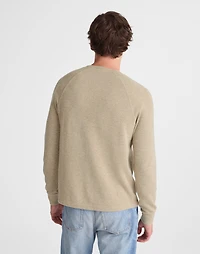 French Rib Knit Long-Sleeve Henley Tee