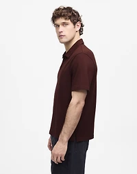 Johnny-Collar Polo Heavyweight Mesh | Madewell