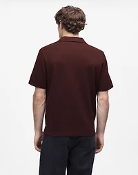 Johnny-Collar Polo Heavyweight Mesh | Madewell