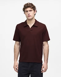 Johnny-Collar Polo Heavyweight Mesh | Madewell