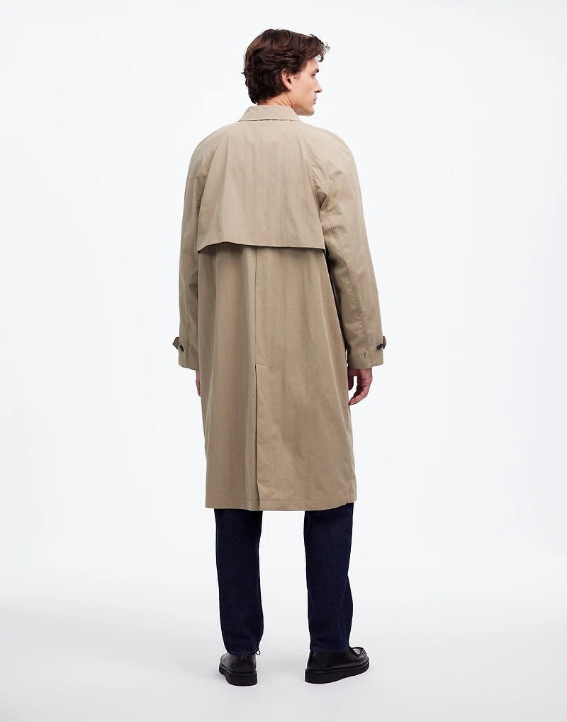 Raglan-Sleeve Trench Coat Italian Twill | Madewell