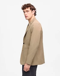 Unstructured Three-Button Blazer in Cotton Blend | Madewell