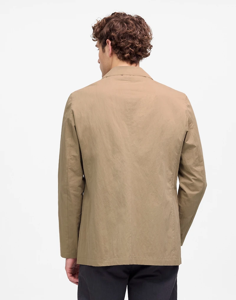 Unstructured Three-Button Blazer Cotton Blend | Madewell