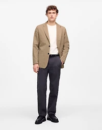 Unstructured Three-Button Blazer Cotton Blend | Madewell