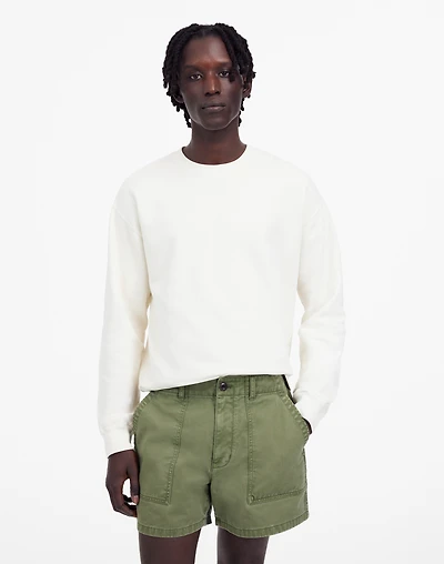 Fatigue Shorts in Garment-Dyed Cotton Twill | Madewell