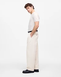 Double-Pleated Trouser Cotton-Linen Blend | Madewell