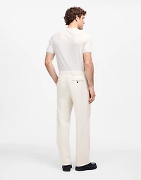 Double-Pleated Trouser in Cotton-Linen Blend | Madewell