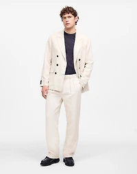 Double-Pleated Trouser Cotton-Linen Blend | Madewell