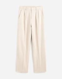 Double-Pleated Trouser in Cotton-Linen Blend | Madewell