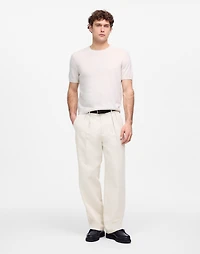 Double-Pleated Trouser Cotton-Linen Blend | Madewell